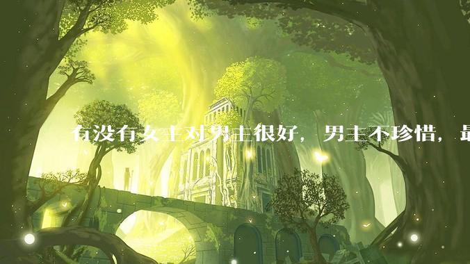 有没有女主对男主很好，男主不珍惜，最后追妻火葬场的文？