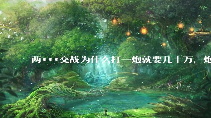 两***交战为什么打一炮就要几十万，炮弹都很值钱吗？