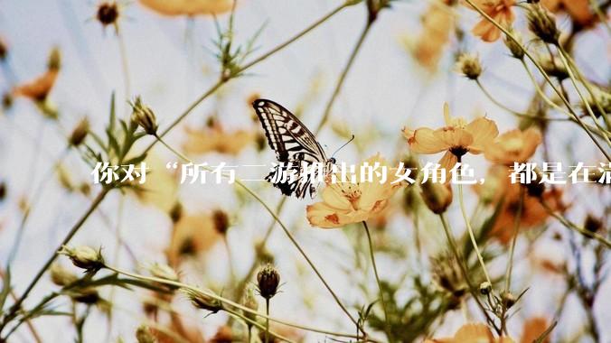 你对“所有二游推出的女角色，都是在满足男玩家的性幻想！”这句话怎么看？