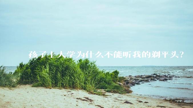 孩子上大学为什么不能听我的剃平头？